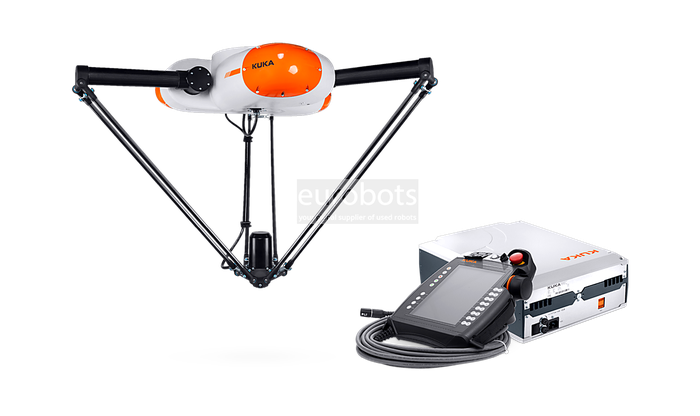Robot KUKA Delta y controlador utilizados en el proyecto